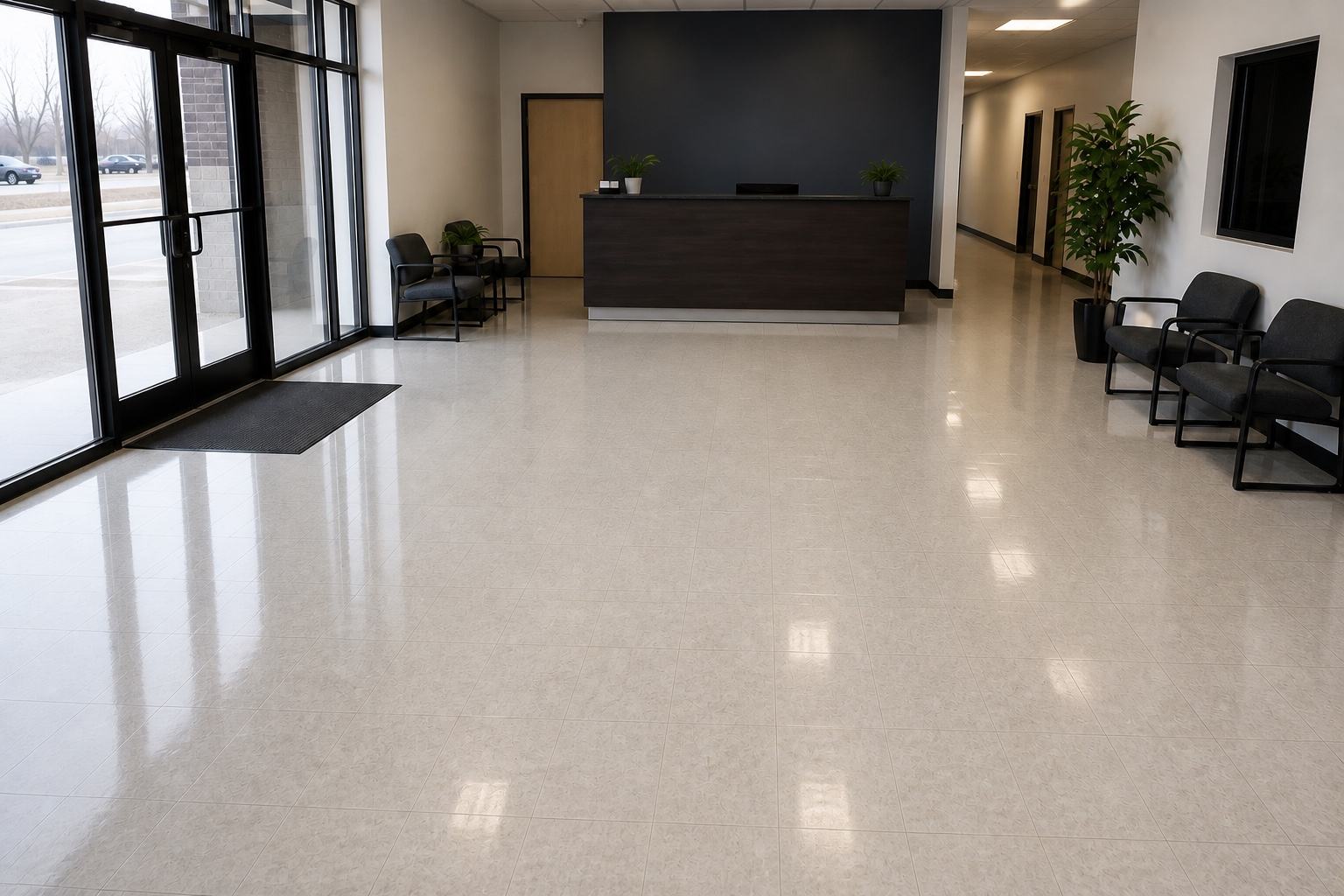 Polished commercial interior