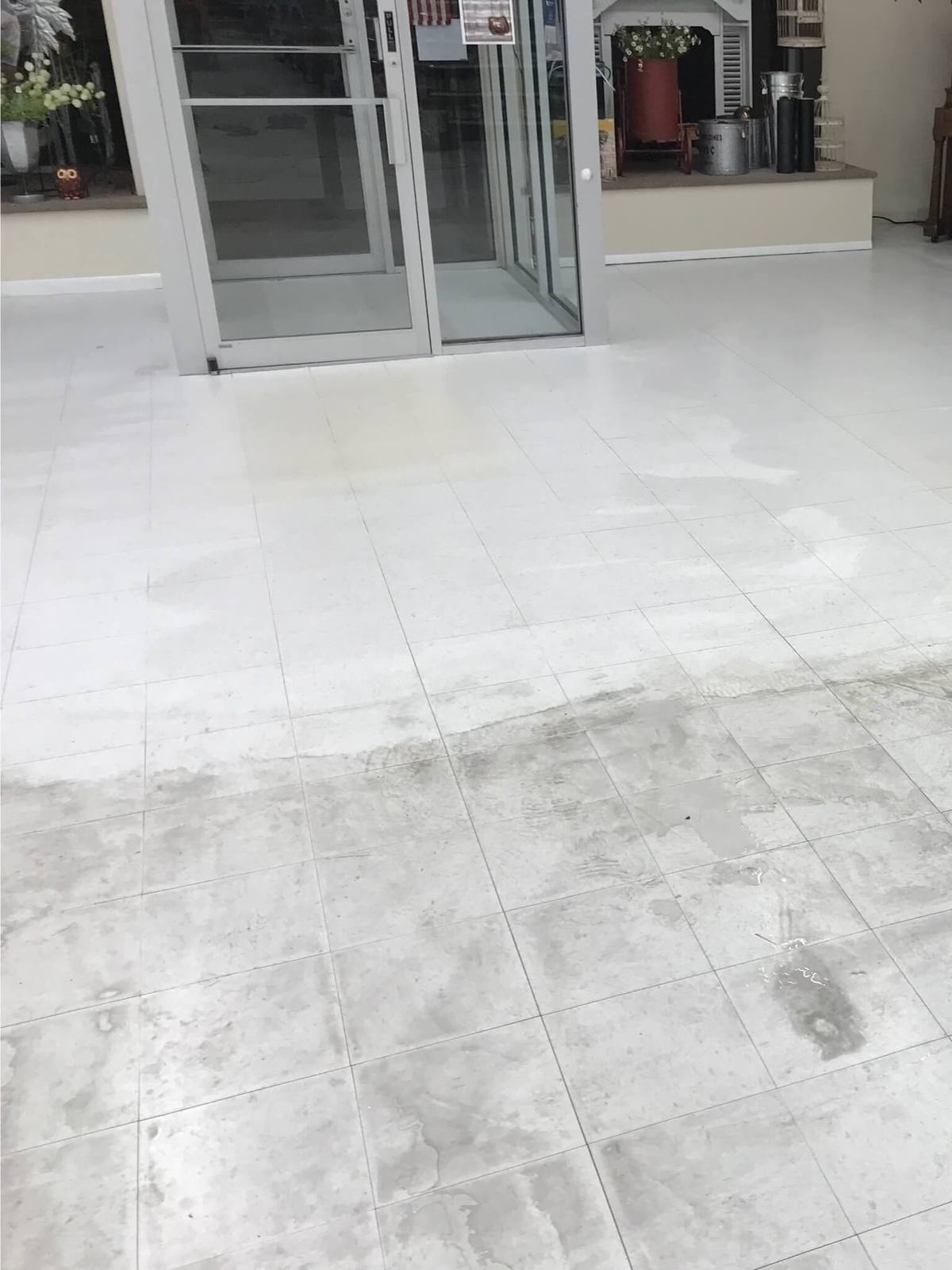 Tile & grout before service