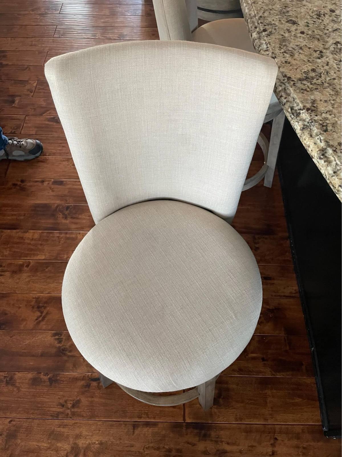 Dining chair after professional Spring Creek upholstery cleaning