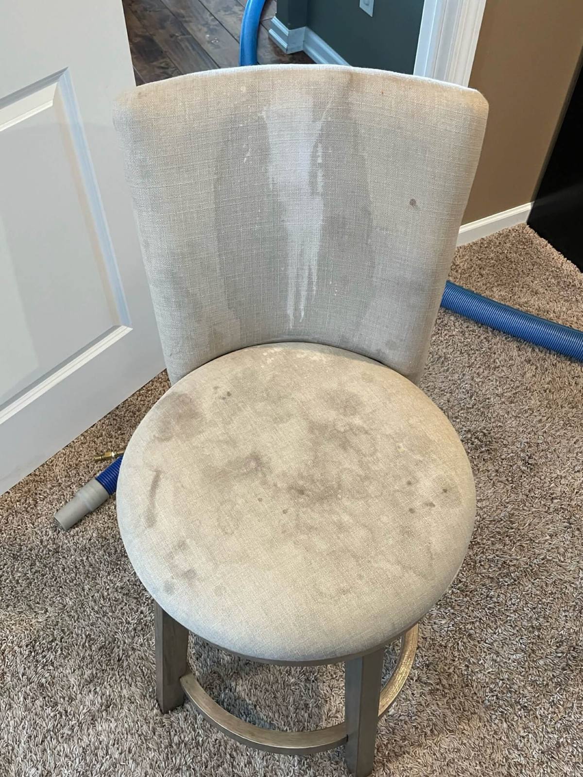 Upholstery before service
